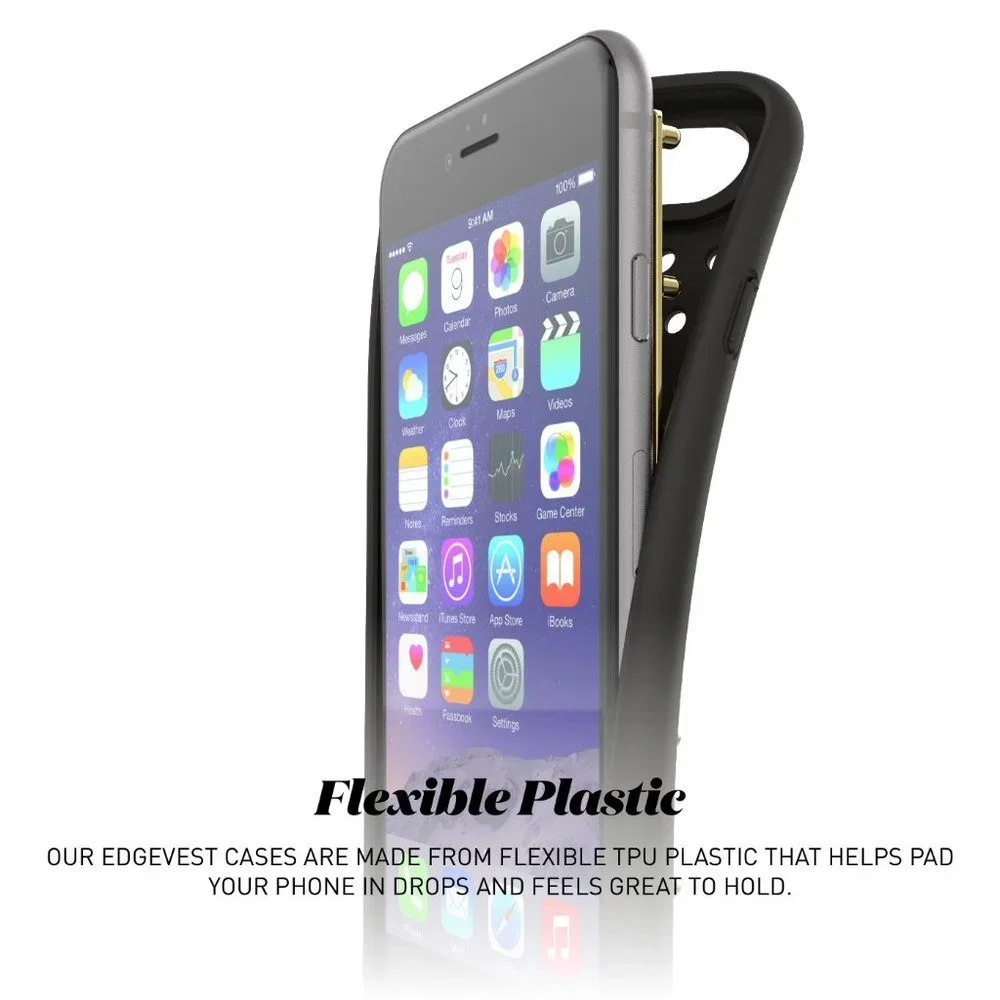 AGENT18 Slim CASE Cover Studs Apple iPhone 6 & 6S NEW NIB Black Gold Studs HPπ - Picture 8 of 12